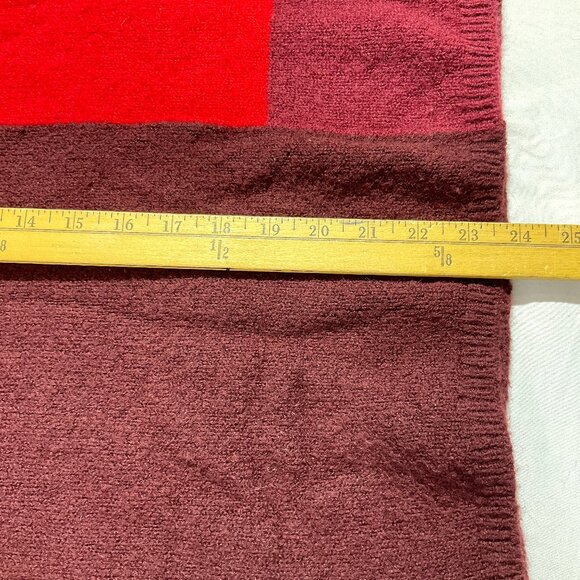 Cynthia Rowley XL Red Colorblock Sweater - Picture 7 of 8